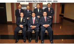 Pegawai Kanan PACSU Penggal (2014-2016)