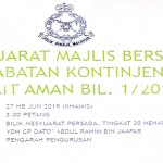 MESYUARAT MBJ KONTINJEN BUKIT AMAN BIL.1 2019